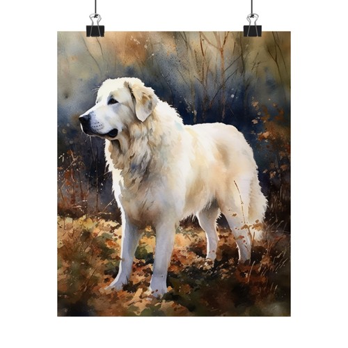 Kuvasz dog art - dog, wall