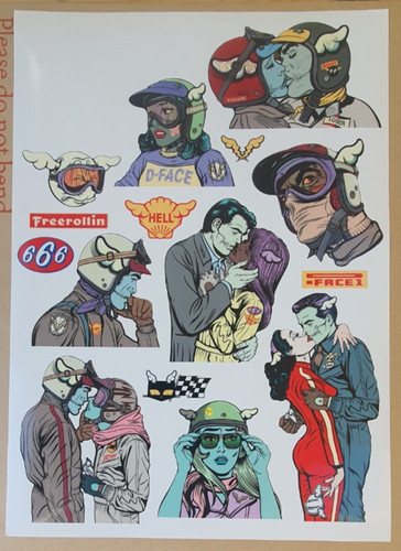 Face large stickers - d'face,