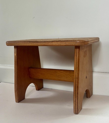 Vintage rustic wooden stool - rustic,