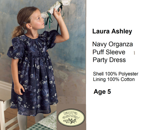 Laura ashley navy organza - laura,