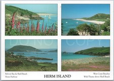 Herm vintage postcard beaches - vintage,