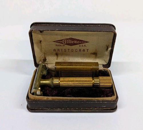 Vintage 1940 gillette - gillette, gold