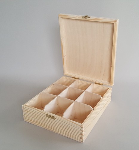 Wooden box tea bag - wooden,