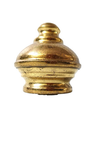 Bed knob spun brass inch - bed,