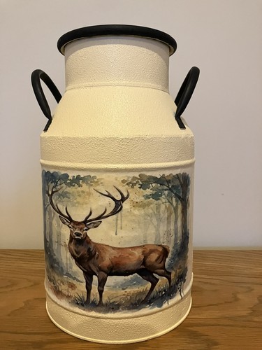 Hand painted stag decoupage - hand,