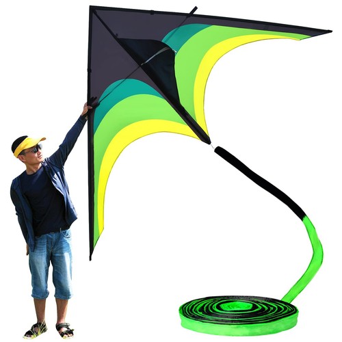 Flying hoofer giant delta kite - flying,