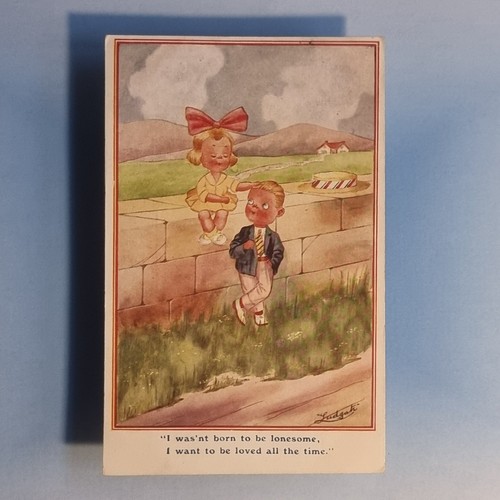 Comic postcard c1920 cute - comic,