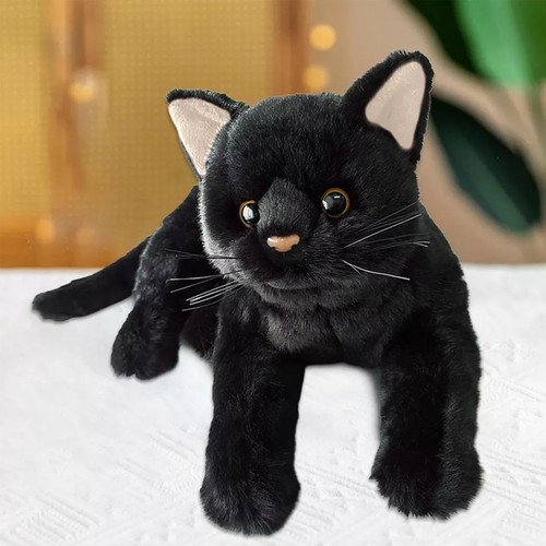Cute black cat plush toy - cute,