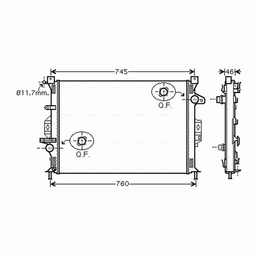 Radiator for ford mondeo mk4 - for,