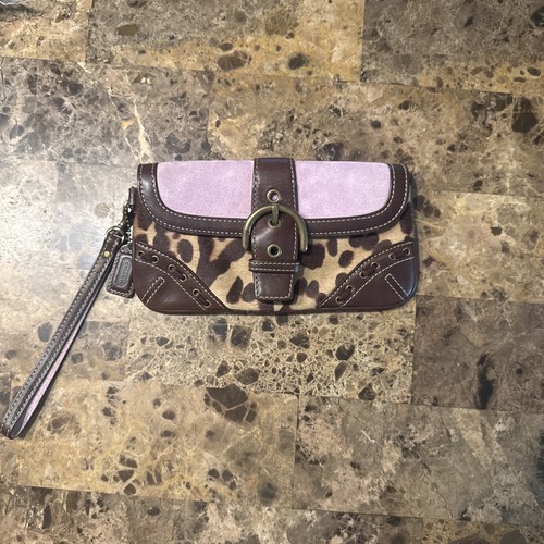 Coach leopard print haircalf - leopard,
