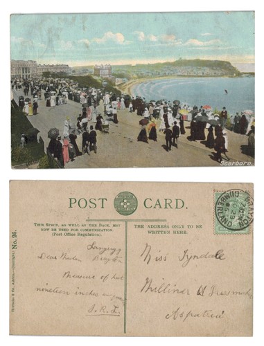 Vintage postcard scarborough - vintage,