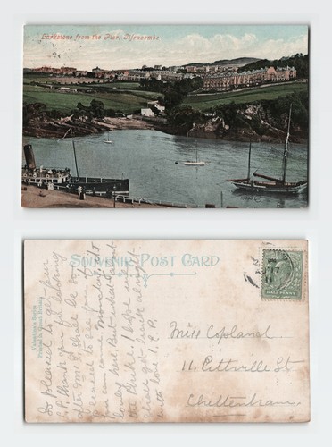 Vintage postcard ilfracombe - postcard,