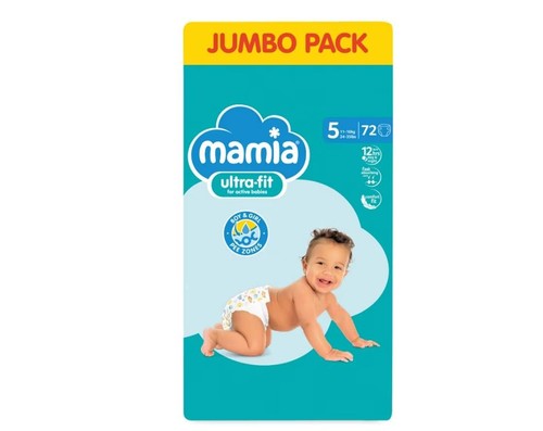 Mamia size nappies per - nappies, 72