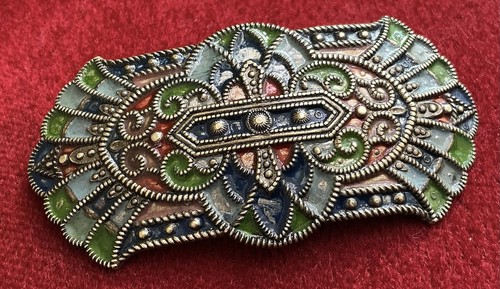 Antique art deco enamel - art,