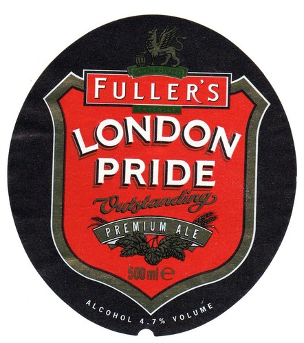 Beer label fullers - fullers, brewery