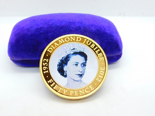 Gold plated enamel - enamel, elizabeth