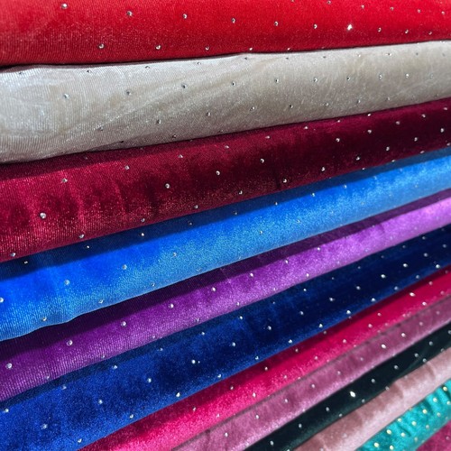 Velvet velour fabric plain - velvet,