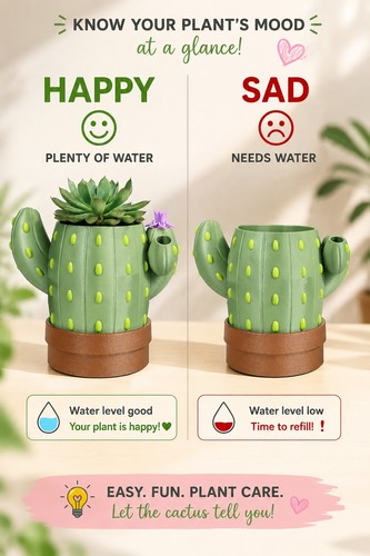 Cactus self watering - self-watering, planter
