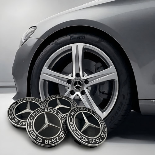 Mercedes black alloy wheel - 4x,