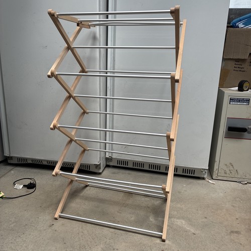 Wooden clothes horse - clothes,