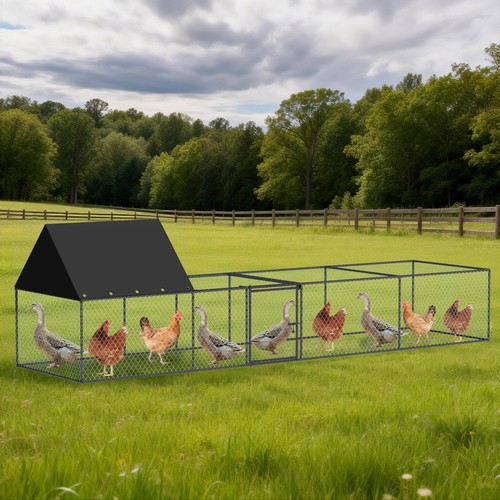 Xxl metal chicken coop - metal,