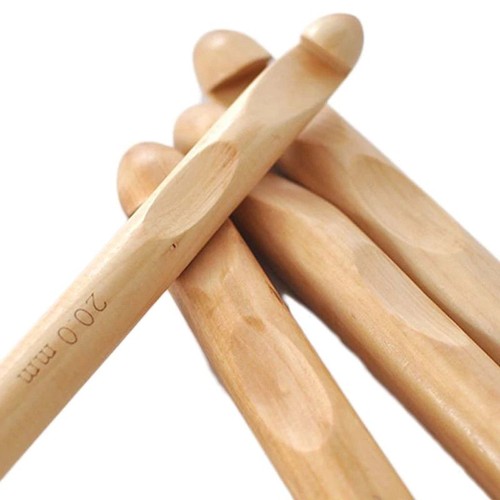 Jumbo bamboo crochet hook - jumbo,
