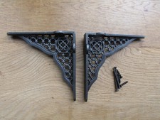 Rustic iron shelf - , brackets