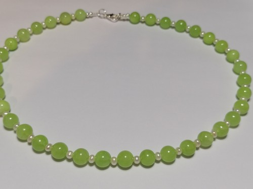 Calcite gemstone necklace - calcite,