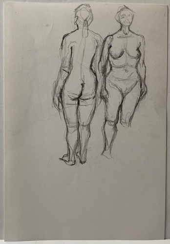 Vintage female nude - vintage,