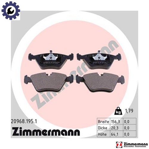 Brake pad set disc - set,