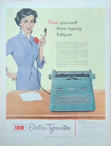 1953 vintage ibm portable - ibm,