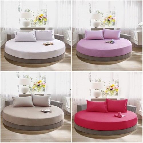Cotton round fitted sheet - cotton,