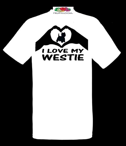 Westie dog shirt - t,