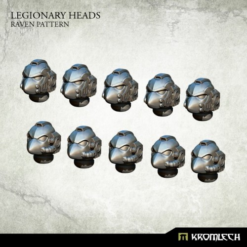 Kromlech legionary heads - heads, raven