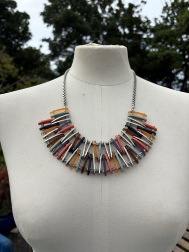 Statement necklace acrylic - statement,
