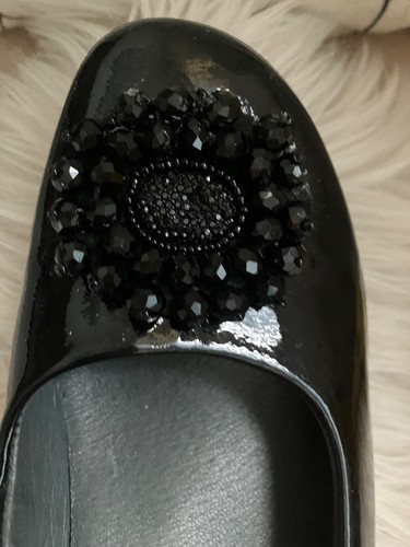 Fly flot black patent - fly,