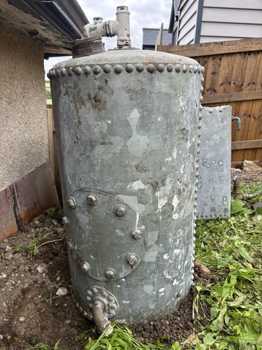 Vintage galvanized steel water - vintage,