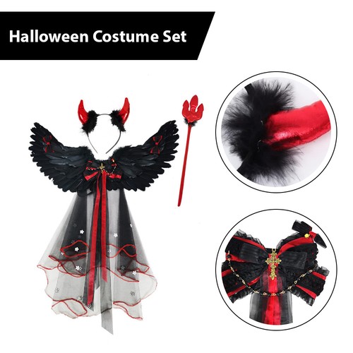 Halloween costume set devil - set,