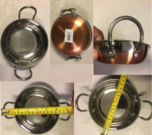 14cm balti copper karahi - 4x,