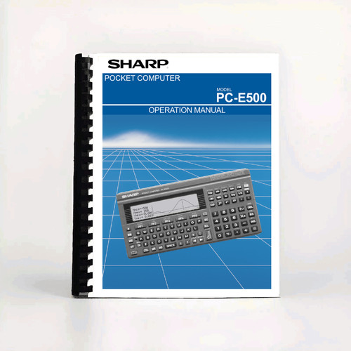 User manual for sharp - user, pocket