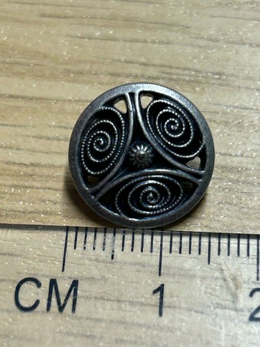 Pewter swirl design shank