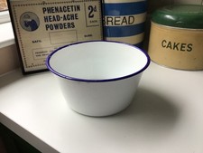 Enamal bowl vintage retro - bowl,