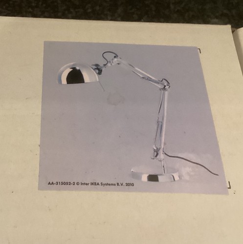 Ikea forsa work desk - forsa, lamp