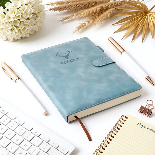 Leather notepad notebook - notepad,