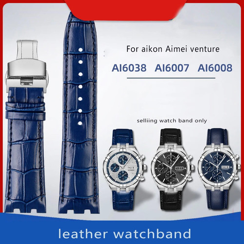 Cowhide leather watch strap - watch,