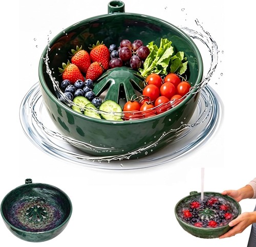 Self spinning berry washing - spinning,