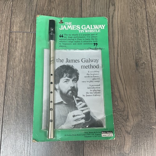 Vintage tin whistle james - whistle,
