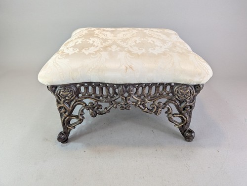 Cast iron victorian footstool - iron,