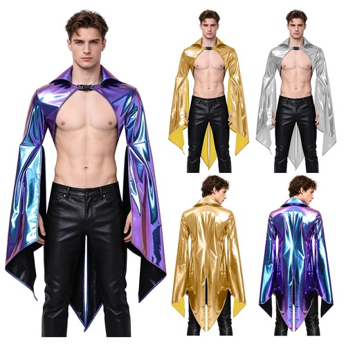 Men outerwear rave cloak - outerwear,