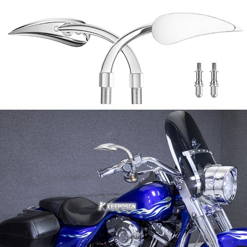 2pcs chrome teardrop side - chrome,